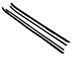 Inner and Outer Belt Weatherstrip Kit; Driver and Passenger Side (70-81 Camaro w/ Inner Flat Chrome Bead & w/o Outer Flat Chrome Bead)