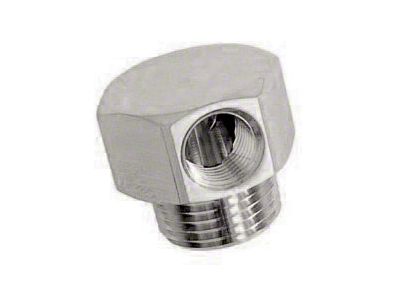 Camaro Intake Manifold Vacuum Fitting, Single Port, Stainless Steel, 1967-1969