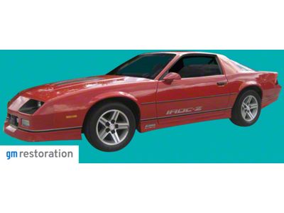 IROC-Z Premium Decal and Stripe Kit; Silver (85-87 Camaro)