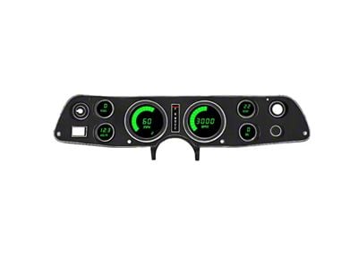 LED Digital Gauge Panel; Green (70-81 Camaro)