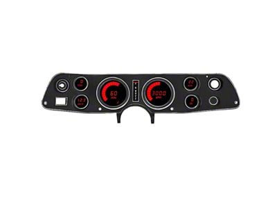 LED Digital Gauge Panel; Red (70-81 Camaro)