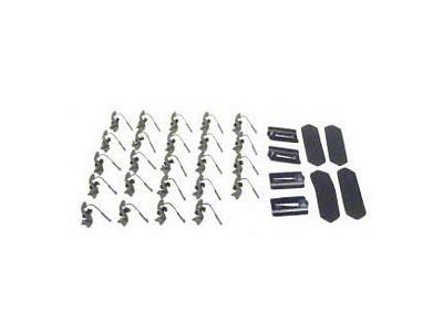 Lower Body Molding Clip Set,Rally Sport RS ,1968