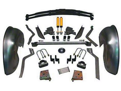 Detroit Speed Rear Mini-Tub Kit; 2-Inch Drop (70-81 Camaro)