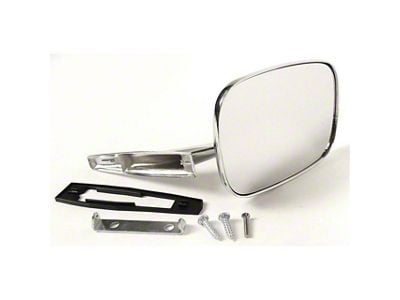 Non-Remote Exterior Mirror with Mounting Kit; Driver Side (68-69 Camaro)