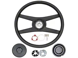 OE Style Comfort Grip Steering Wheel; 15-Inch; Black (71-81 Camaro, Excluding 80-81 Z/28)