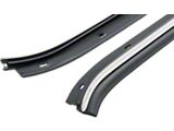 OE Style Outer Door Window Felt Set with Flat Chrome Bead (70-79 Camaro)