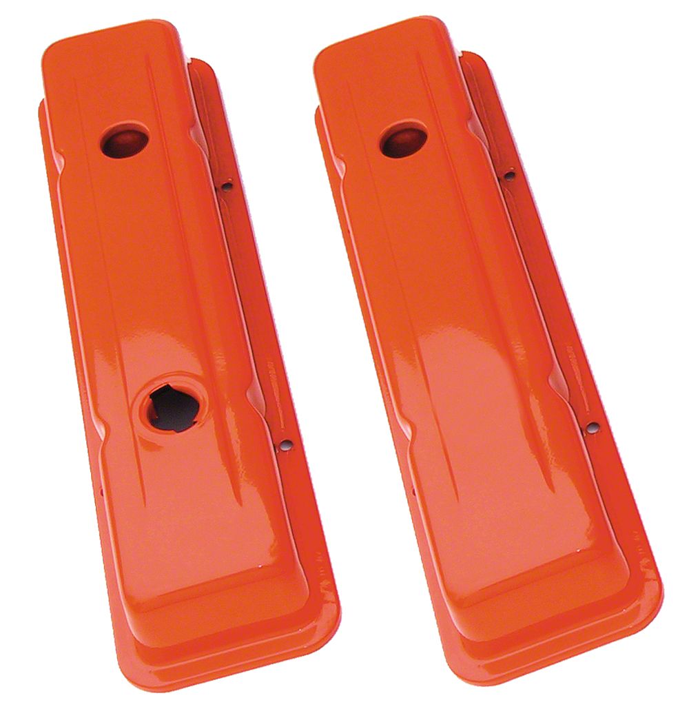 Ecklers Oe Style Short Valve Covers; Orange (67-86 Small Block V8 Camaro)