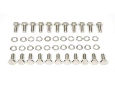 Camaro Oil Pan Bolt Set, Big Block, Stainless Steel, 1967-69