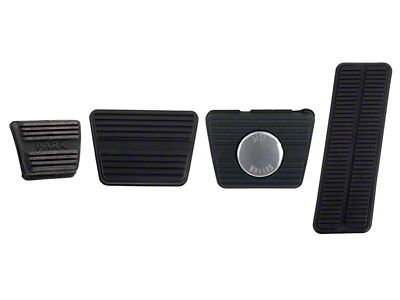 Pedal Pad Kit; 4-Piece (67-68 Camaro w/ Manual Transmission)