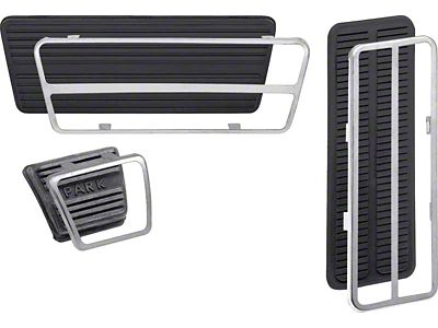 Pedal Pad Kit; 6-Piece (67-68 Camaro w/ Automatic Transmission)