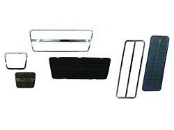 Camaro Pedal Pad & Trim Kit, For Cars With Drum Brakes & Automatic Transmission, 1967-1968