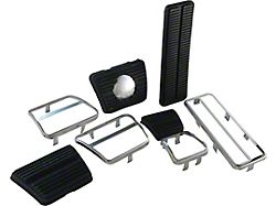 Camaro Pedal Pad & Trim Kit, For Cars With Front Disc Brakes & Manual Transmission, 1967-1968