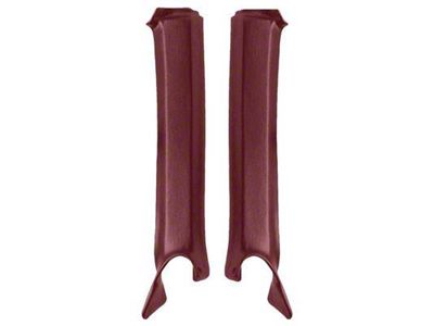 Pillar Posts Moldings; Red (1969 Camaro Coupe)