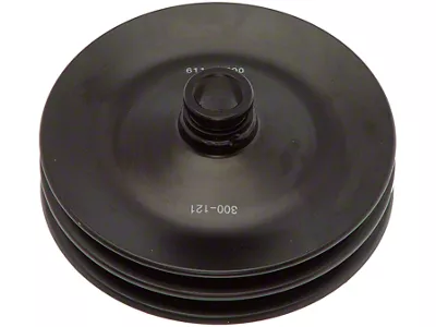 Power Steering Pump Pulley; 2-Groove (77-81 Camaro)