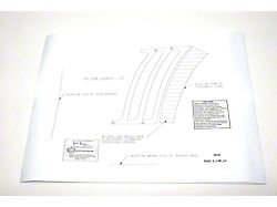 Quarter Panel Side Louver Template Set,1969