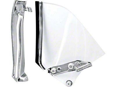 Quarter Window Glass Assembly; Passenger Side (67-69 Camaro Coupe)