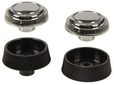 67-68 Radio Knob Kit, Stereo, 4pcs