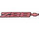 Camaro Rear Panel Emblem, Z28, Red, 1991-1992