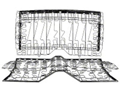 Rear Seat Frame,Convertible,67-69