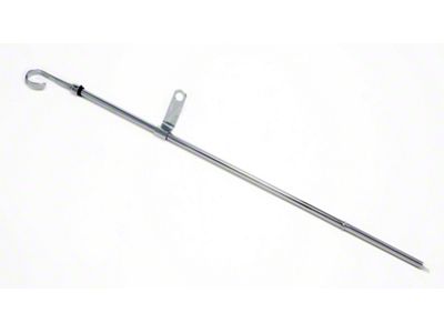 Replacement Oil Pan Dipstick; 21-Inch; Chrome (67-72 Big Block V8 Camaro)