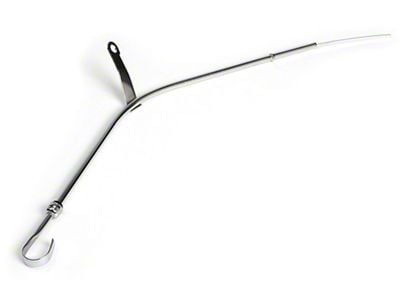 Replacement Oil Pan Dipstick; 24.50-Inch; Chrome (82-85 5.0L Camaro)