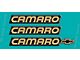 Rocker/Rear Bumper Domed Decal Emblem Kit; Gold (1988 Camaro)