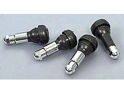 Rubber Valve Stems,With Chrome Sleeves & Caps