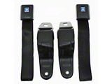 Camaro Seat Lap Belt Set, Standard, Front, Black, 1967-1969