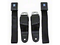 Camaro Seat Lap Belt Set, Standard, Front, Black, 1967-1969