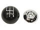 Camaro Shifter Knob, Manual Transmission, Black Ball/ChromeBase, 5/16 Thread, 4-Speed Shift Pattern, For Cars With Muncie Shifter, 1967-1968