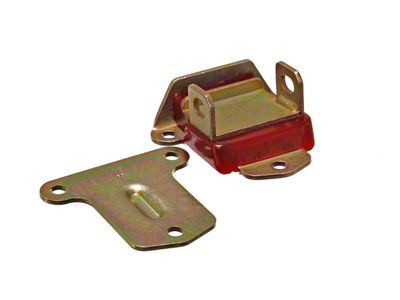 Short and Wide Motor Mount; Zinc; Red (67-73 V8 Camaro)