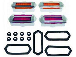 Camaro Side Marker Light Kit, With Gaskets & Mounting Nuts,1969