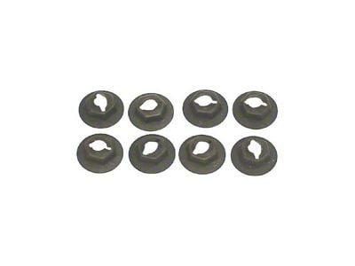 Sidemarker Lens Nut Set; 8-Pieces (1968 Camaro)