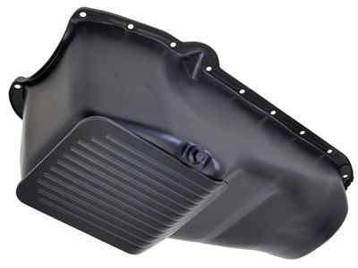 SLAM-GUARD Oil Pan; 4-Quart; Asphalt Black (80-81 Small Block V8 Camaro)