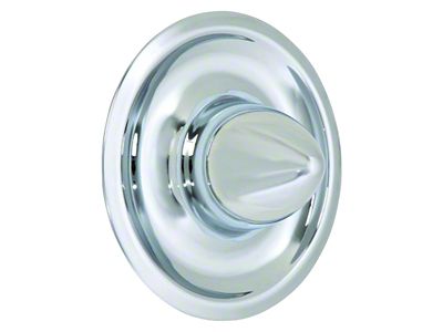 Smoothie Wheel Bullet Style Cap; Chrome