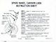 Camaro Spare Tire Lock Instruction Decal, Trunk, 1969