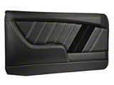 Camaro, Sport, Molded Sport Door Panels-Blk/Blk/Blk Pair 1968