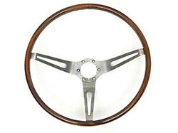 Camaro Steering Wheel, Walnut, 1967-1968