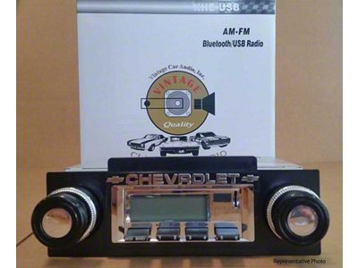 Camaro Stereo, KHE-100USB, Black Face, 1967-1968