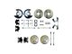 The Right Stuff Detailing Street Series 4-Wheel Disc Brake Conversion Kit without E-Brake Cable; Black Calipers (70-77 Camaro)