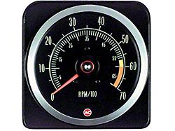 Camaro Tachometer, 6000 RPM Redline, 1969