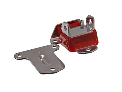 Tall and Narrow Motor Mount; Chrome; Red (68-71 Camaro)