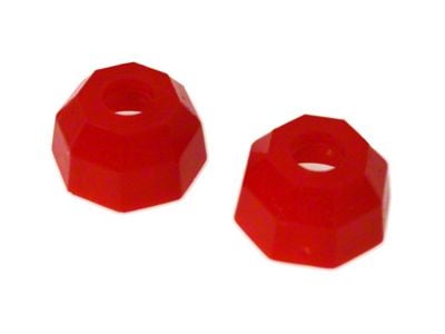 Tie Rod Dust Boots; Octagon Style; Red (67-92 Camaro)