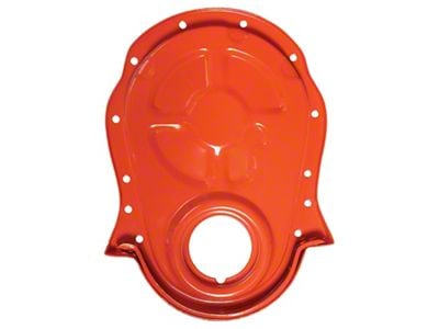 Timing Chain Cover Cap; Chevy Orange (67-72 Big Block V8 Camaro)