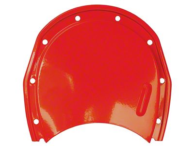 Timing Chain Cover Cap; Chevy Orange (67-86 Small Block V8 Camaro)