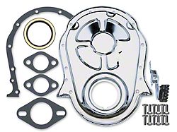 Timing Chain Cover Install Kit; Chrome (67-72 Big Block V8 Camaro)