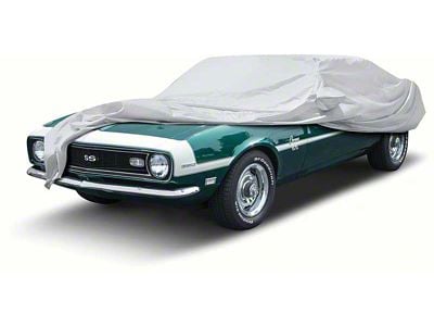 Titanium Plus Indoor/Outdoor Car Cover; Silver (1968 Camaro)