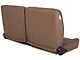 TMI Cruiser Pro-Bench Split Back Seat; 55-Inch; Saddle Brown Vinyl with Brown Stitching (Universal; Some Adaptation May Be Required)