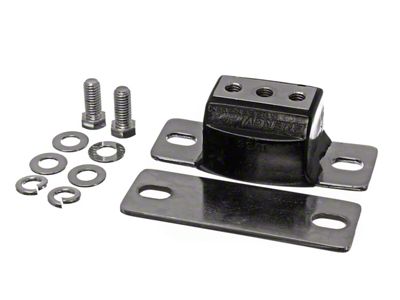 Transmission Mount; Chrome; Black (67-81 Camaro)