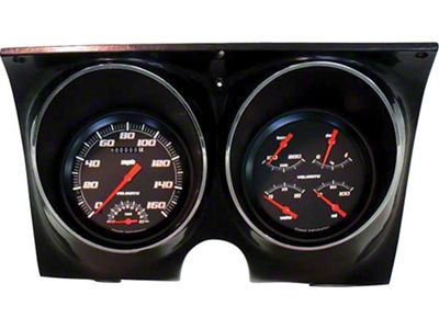 Classic Instruments Camaro Updated Gauge Kit, Velocity Black Series, Classic Instruments, 1967-1968